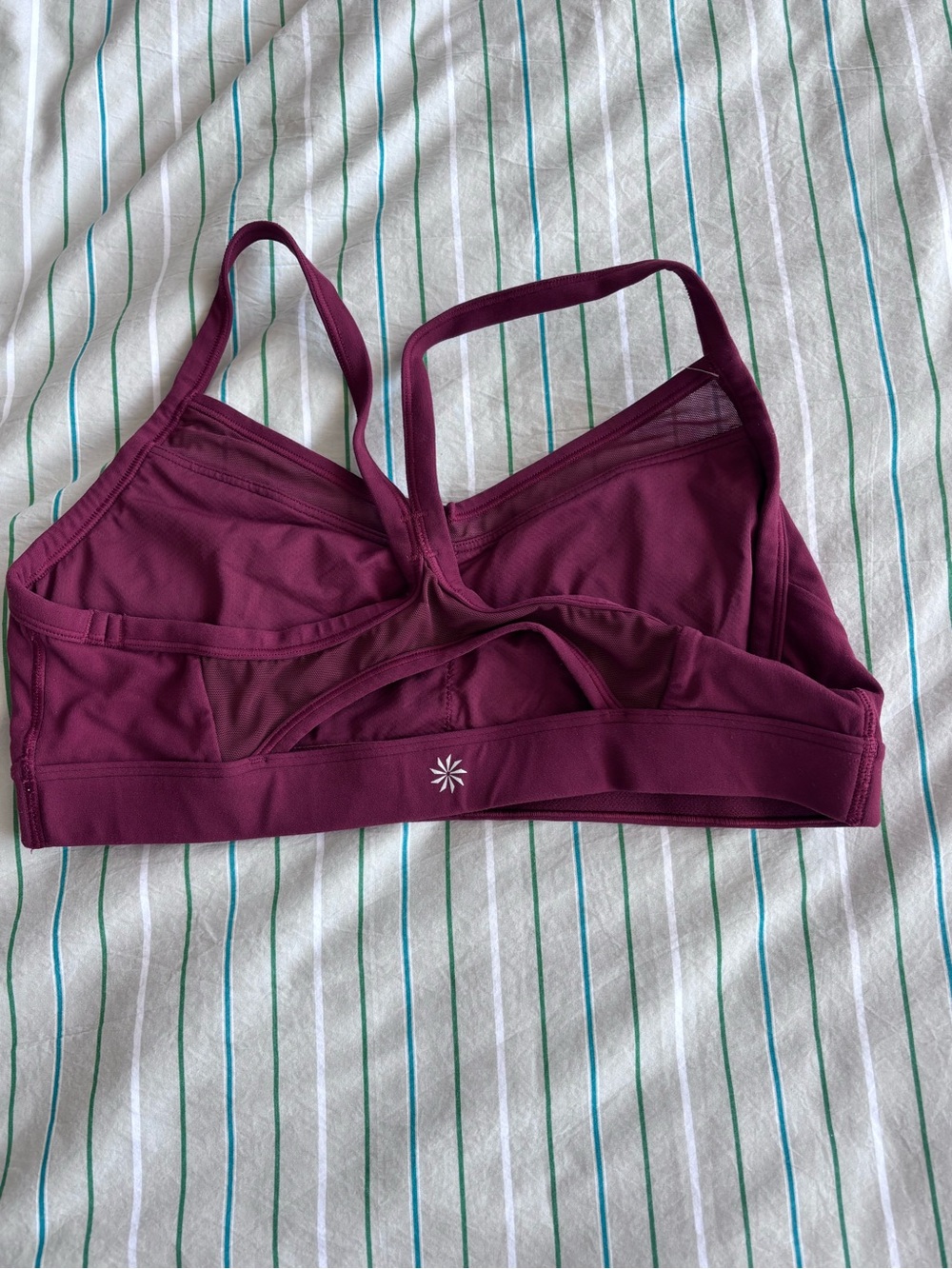 EUC Athleta Set - Vital Mesh Bra + Elation High Rise Leggings in Redwood S/M - Picture 6 of 8